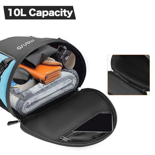 image for MOSISO Motorcycle Tail Bag Multifunctional Waterproof Polyester Storag
