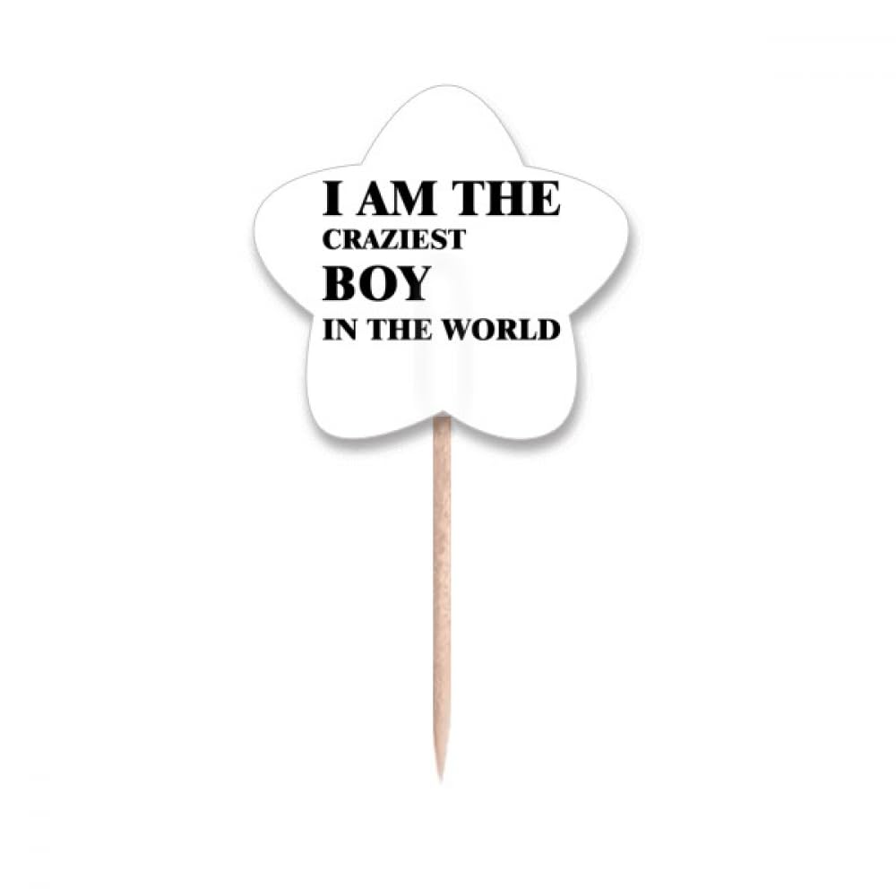 Cure-dents I Am The Craziest Boy fini les tables ennuyeuses style Art déco