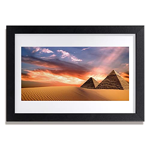 Cadre en MDF image photo affiche pyramide désert au design soigné