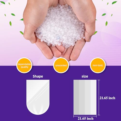 Image of Bathroom Trash-Bags 5-Gallon Garbage Bag - Strong Unscented Clear White Plastic Unscented 160 Counts Disposable Can Liners for Restroom Kitchen Car Waste Basket Heihaily, 5 Roll