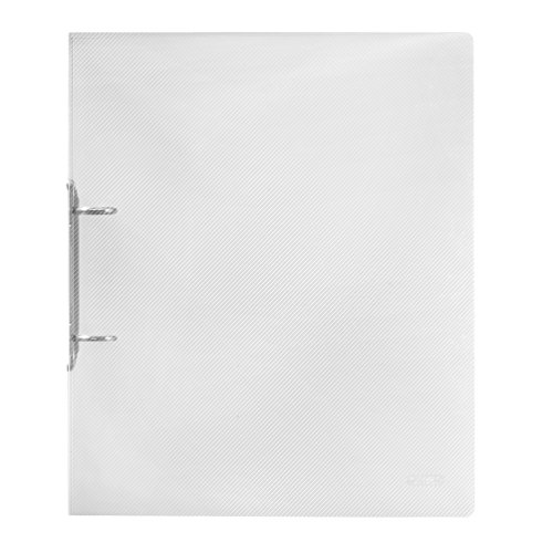 Herlitz 10722627 Ringbuch A4 PP transluzent, 2-Bügel, 3 cm Rücken, 19 mm Füllhöhe, farblos