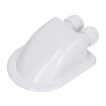 Ketsicart Solar Entry Housing, Easy Installation UV Resistance Greatly Waterproof Cable Junction Box for Concrete Flat Roof (White)