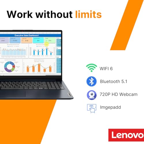 Image of Lenovo Ideapad 15.6 inch FHD Touchscreen Laptop • 2026 Edition • Intel i5-1335U 10-Core Processor(Beats i7-1255U) • 12GB RAM • 768GB Storage(256GB SSD + 512GB External) • Copilot AI • WiFi 6 • Windows 11
