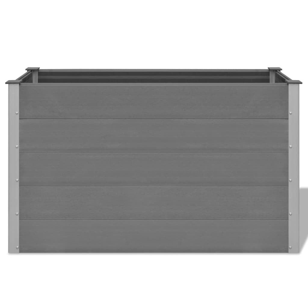 Willood Garten Hochbeet WPC 150 x 50 x 91 cm Grau
