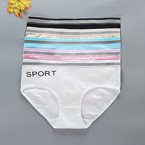 Girls Underpants Cotton Elastic Briefs Breathable Elastic Training Panties for Adolescent Girls for 8-14 Age 5pcs (Type 4)3
