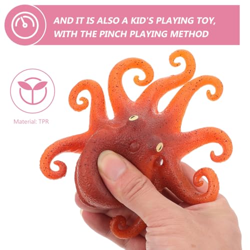 Garneck Kawaii Gummi Oktopus – Stretchy Octopus Für Und Erwachsene - Perfektes Anti-Stress Lustiges Aquarien Accessoire Ideal Für Weihnachten Und Partys