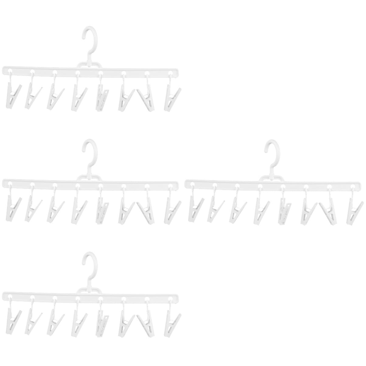 4piezas Organizador De Sombreros Multi- Clips Para Colgar Toallas y Ropa Soporte Para y Accesorios Del Diseño y Práctico