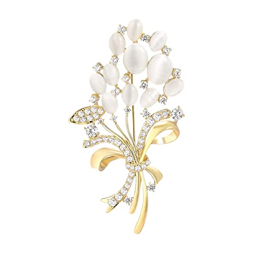 Broche de cobre para mujer como regalo elegante de aniversario o evento