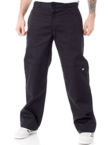 Pantalon droit Dickies homme noir W40 L34 idéal pour le bureau et l'atelier