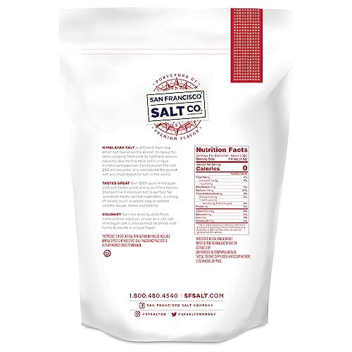 Sherpa Pink Himalayan Salt – Fine Grain, 10 lbs. Bulk Bag | All-Natural, Gluten-Free, No Additives | Perfect for Everyday Cooking & Recipes