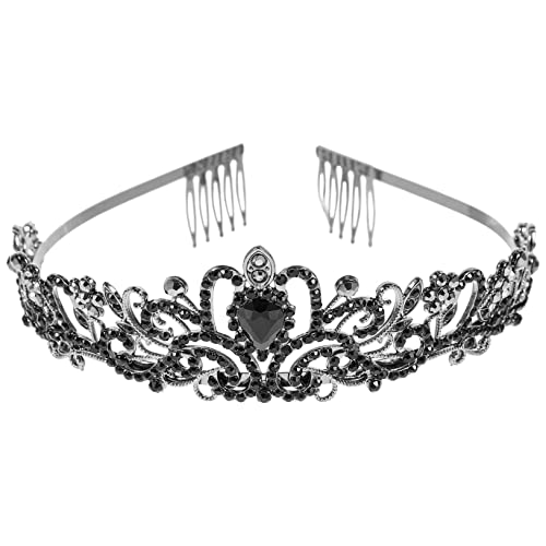 Beatifufu Handgefertigte Legierung Brautkrone Mit Strass Elegantes Tiara Haarschmuck Für Hochzeit Abschlussball Festliche Anlässe Damen