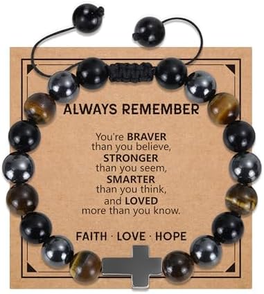 BAYLAY Gifts for Teens Girls, Cross Bracelet for Women Kids Teenage Teen Girl Gifts Trendy Stuff Graduation Birthday Gift Ideas for Best Friend Women Her Daughter Easter Christmas Stocking Stuffers