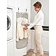 Brabantia - Türdampfdecke - Hitzebeständige Decke zum Dämpfen von Kleidung - Über Türhaken, Rückschutzschicht, Schlaufen für Kleiderbügel - Einfaches Dämpfen mit Handdampfern - 110 cm x 50 cm - Grau