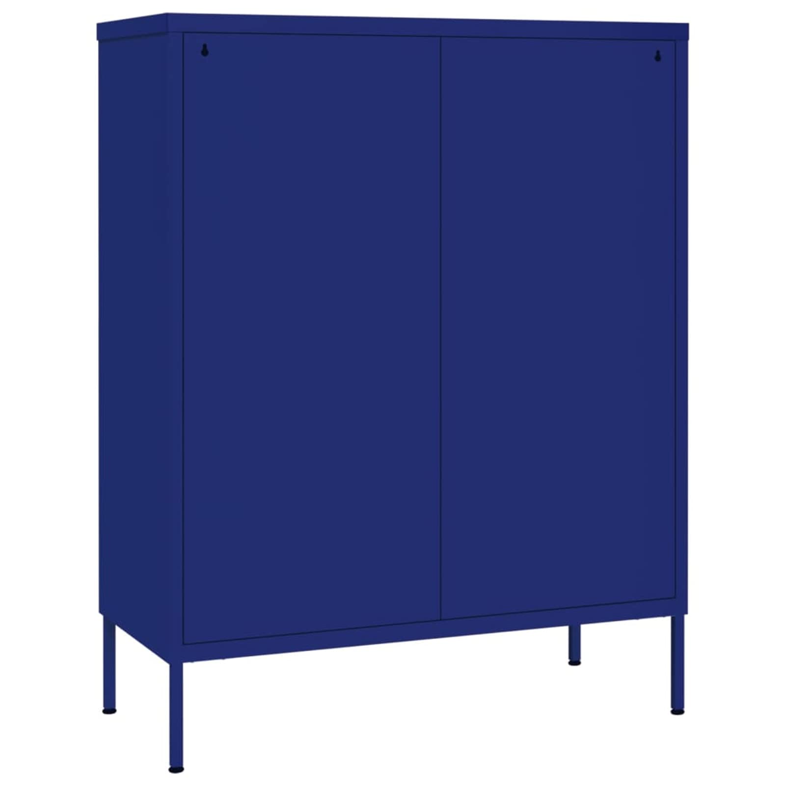 Szafa z szufladami, granatowa, 80 x 35 x 101,5 cm, szafa komodowa, Drawer Cabinet, szafka pomocnicza, szafka z szufladami, stal