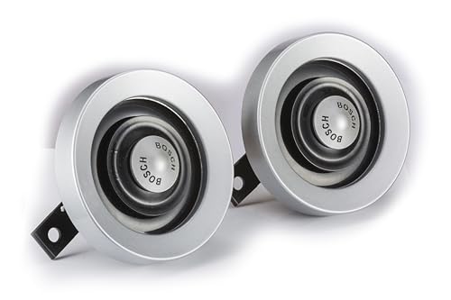 Image of Bosch Europa Horn Silver Colour 12 V Set of 2 For Car, LCV