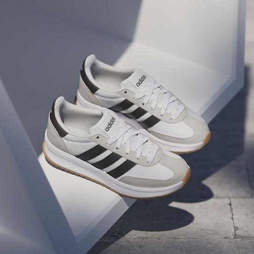 adidas Adidas Unisex-Kids Run 70s 2.0 Sportswear, White/Black/Grey, 5.5