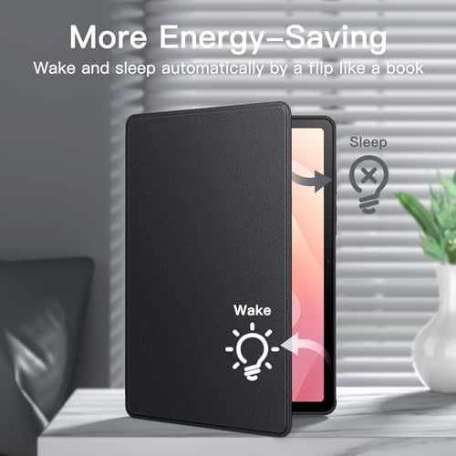 Image of JETech Cover Case for Samsung Galaxy Tab S11 with S Pen Holder, Slim Folio Stand Protective Tablet Cover, Multi-Angle Viewing, Auto Sleep /Wake (Black)