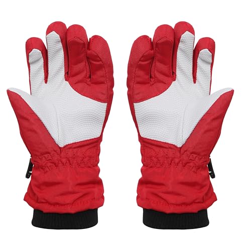 Image of FabSeasons Unisex Warm Winter Gloves, Waterproof, Windproof for Hiking, Driving, Running & Outdoors, Fits for 3-5 Years Old Boys and Girls