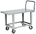 Little Giant - RNB-2460-6MR-AH - Work-Height Steel-Deck Platform Truck, 60 in x 24 in x 24 in to 34 in, 2, 000 lb Load Capacity