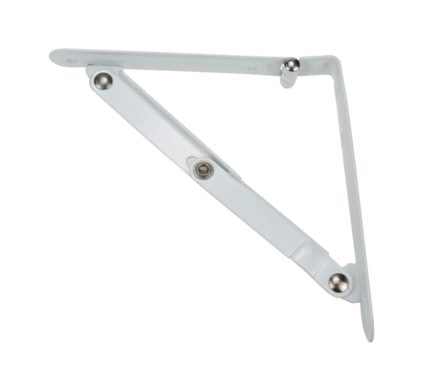 Lot de 4 équerres de support pliables en métal pour étagère d'angle pour économiser de l'espace pour la maison, la cuisine, le bureau, le barbecue (15,2 cm, noir)