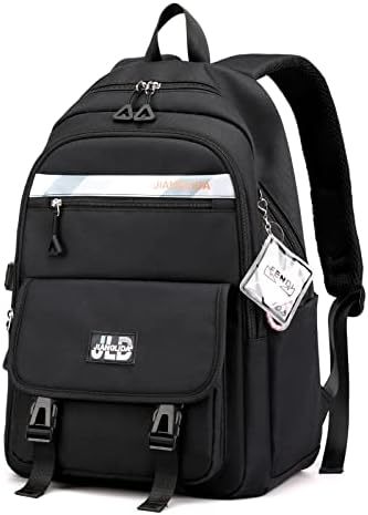 Mochila feminina escolar impermeável bolsa grande notebook 15,6 p...