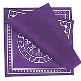 ZBLL Altar-Tarot-Karten-Tuch Schwarz Lila Nicht Gewebte Runen-wahrsager Tarot Tuch Matte Patch Tischdecke-Purple