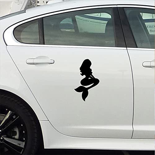 Image of Beautiful Mermaid 1 (Black) (Set Of 2) Premium Waterproof Vinyl Decal Stickers For Laptop Phone Accessory Helmet Car Window Bumper Mug Tuber Cup Door Wall Decoration