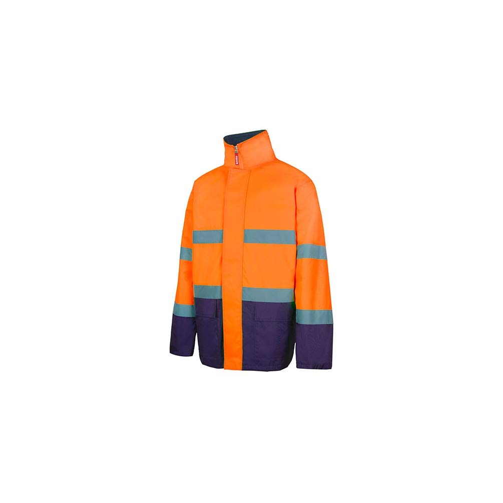 VELILLA Parka bicolor alta visibilidad (tallas grandes) serie 306002| Ropa Laboral | Calidad en los tejidos | Máximas garantías