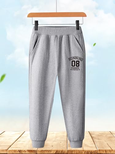 Kids Boys Running Jogging Pants Sport Bottoms Athletic Performance Sweatpants with Pockets Active Gym Trousers4