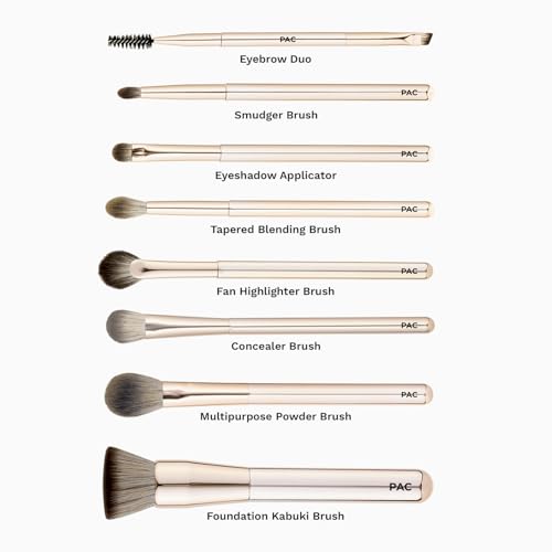 Image of PAC Everyday Glam Brush Kit | Ultra Luxe Handles | All in One Set for Versatile Looks | Elegant Pouch