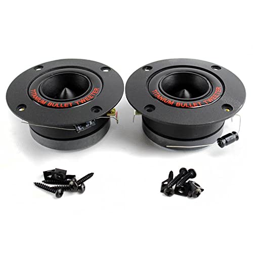 Pyramid Tw18Bk 3.25" 300W Pro Horn Car Audio Tweeters Speaker Titanium (24Pack) #TOP2
