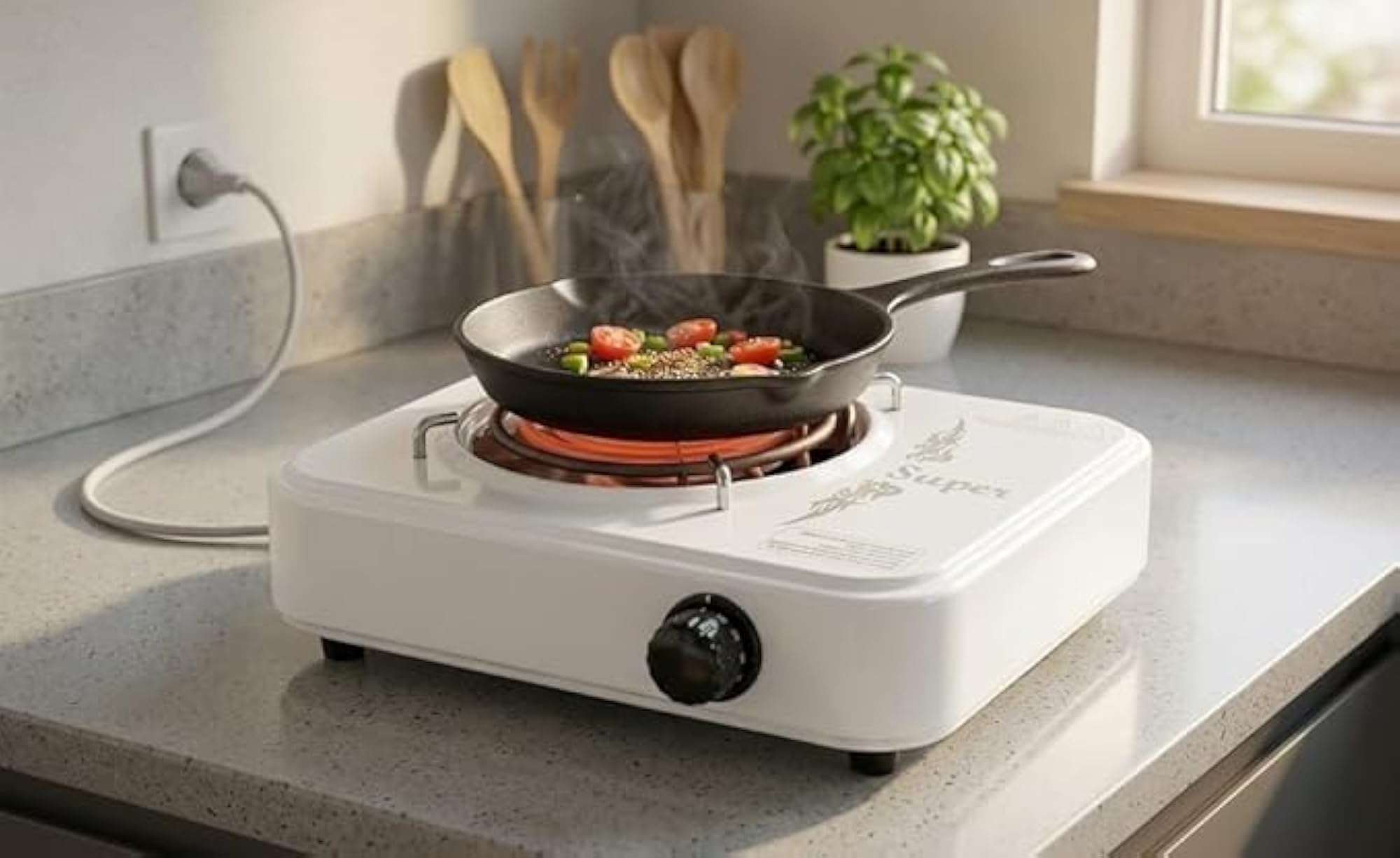 2000W Electric Hot Plate with Adjustable Temperature Control