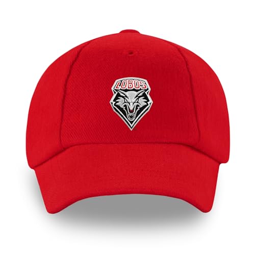 Creative Knitwear New Mexico Lobos Newborn Unisex Baseball Cap Red Solid Embroidered Logo - Size 0-6 Months