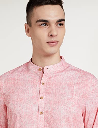 Image of Amazon Brand - Symbol Men Cotton Printed Long Kurta (Regular Fit)