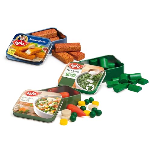 Erzi 06006 Tiefkühlsortiment von Iglo aus Holz, Kaufladenartikel für...