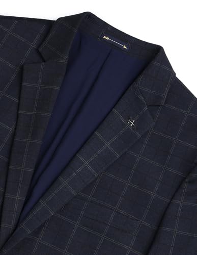 Image of Arrow Men's Regular Fit Checkered Blazer - Single Breasted, Button Closure Stylish Blazer for Men