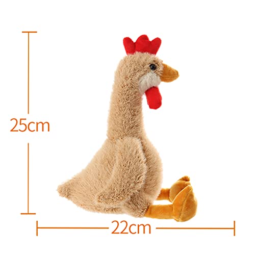 Apricot Lamb – Kuscheltier Hahn 25 cm – Plüsch Spielzeug Plüschtier für Kinder und Baby – Flauschiger Stofftier zum Spielen, Geschenk & Kuscheln – Gemütliches Schmusetier – Weizen Nerz Hahn
