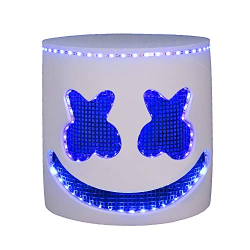 molezu LED Luce Maschera DJ, Casco caschi per Festival Musicali, Maschera per Costumi in Maschera novità,Eva Schiuma Maschera(Non- Incluso Batteria)