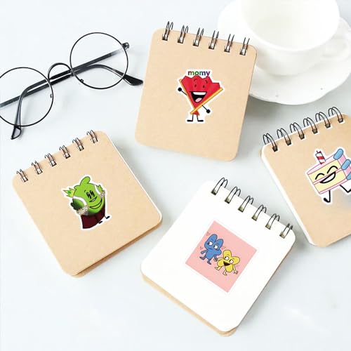 Bfdi Stickers Set, 125 Pieces Aesthetic Vinyl Stickers Waterproof for Water Bottle Laptop Phone Skateboard Scrapbooking Bumper for Teens Adults Fans Party Supplies