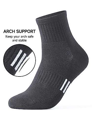 Women Athletic Cotton Socks Size 6-12 Anti Odor Super Soft for Running Hiking Casual3