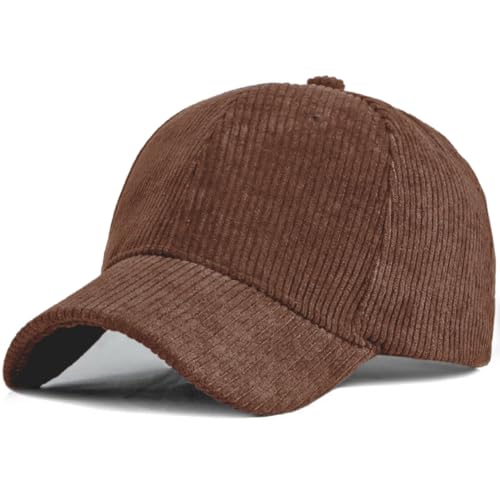 Casquette de baseball en velours côtelé durable et finitions vintage