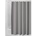 InterDesign Water-Repellent and Mildew-Resistant Fabric Shower Curtain, 72" X 96" - Extra Long, Gray