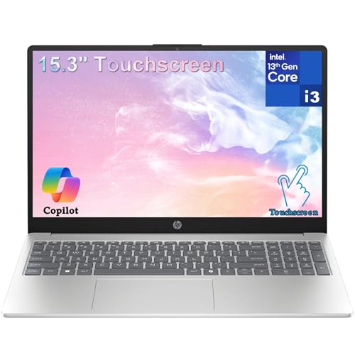 Image of HP 15.6 inch Laptop PC 15.6 inch HD Touch Laptop Computer, 13th Gen Intel Core i3-1315U, 8GB RAM, 256GB SSD, Wi-Fi 6 Bluetooth 5.3, Numeric Keypad, Windows 11 Home, Everyday Use Student
