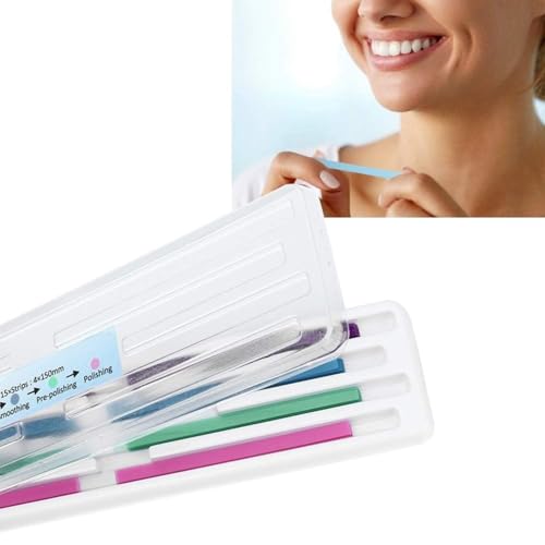 VIFER Bande de Polissage Dentaire - 60 pièces/Paquet Bandes abrasives Dentaires Strip Abrasif Dentaire Polissage des Dents Dents Finition Brillant Kit d'outils de contournage