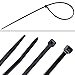 AUSTOR Cable Zip Ties,700 Pieces Black Nylon Cable Ties Self Locking Cable Ties Heavy Duty Wire Ties in 4/6/ 8/10/ 12 Inches for Home Office Garage and Workshop