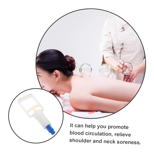 VOSAREA Bomba de Mano para Ventosas con Tubo de Extensión - Bomba de Vacío para Terapia de Puntos de Acupuntura - Herramienta de Succión Manual para Masaje en Casa, Accesorios de Reemplazo para Alivio miniatura 3