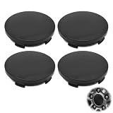 Coprimozzi Universali 60mm Neri Set di 4, Tappi Coprimozzo ABS per Cerchi in Lega, Copriruota Auto Diametro Esterno 60 mm Interno 56 mm, Accessori Ricambio