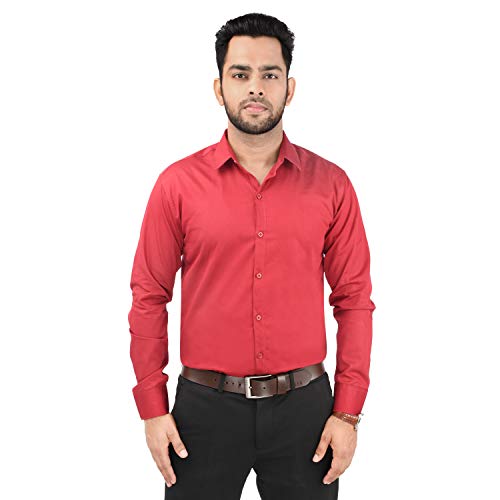 Image of Combo of Men Casual Cotton Full Sleeves Formal Regular Slim Fit Plain Office Shirts