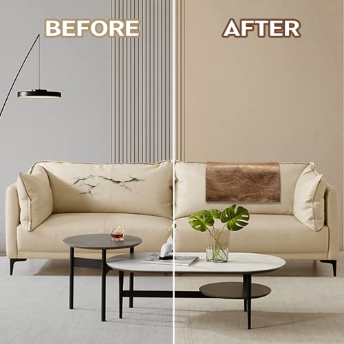 Headrest Cover For Furniture Slipcovers,Faux Leather Headrest Protector For Recline Chair Head Protector Cover For Sofa 17 X 27 Theater Seat Headrest Covers(Brown) #TOP3