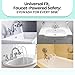 TidyFriend Eye Wash Kit - Faucet Mounted Emergency Eye Wash Station Sink Attachment -1x Continuous Flow Eyewash Station,3X Common Sink Adapter,2X Inspection Tag,1x Emergency Eye Wash Station Sign